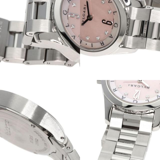 BVLGARI ブルガリ ST30S ソロテンポ 30mm 10P ダイヤモンド 腕時計  