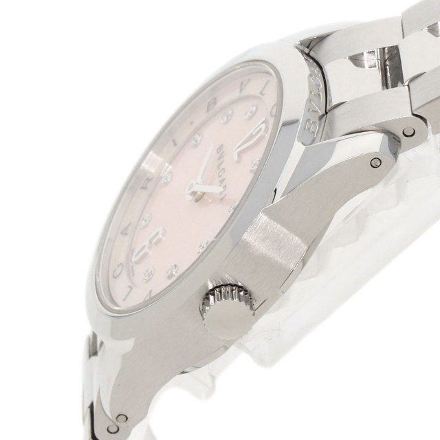 BVLGARI ブルガリ ST30S ソロテンポ 30mm 10P ダイヤモンド 腕時計  