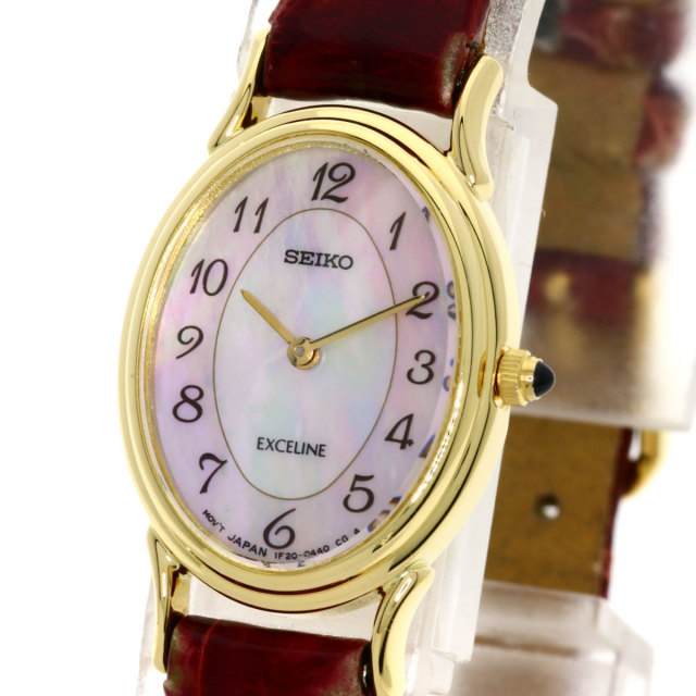 SEIKO セイコー SWDB002 1F20-5180 エクセリーヌ 腕時計 K18イエロー  