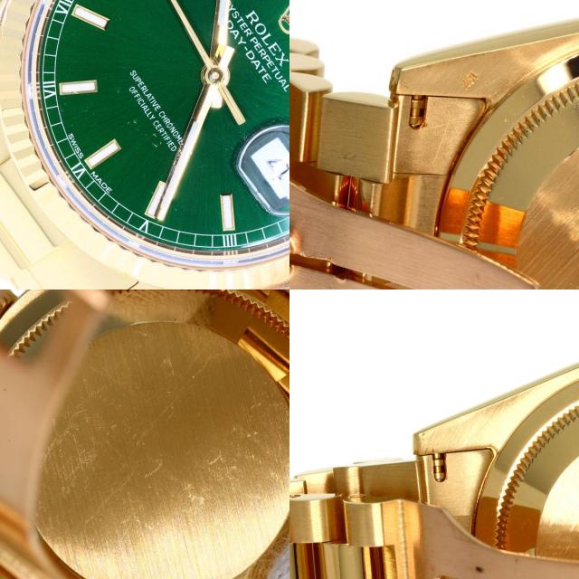 ロレックス　グリーン ビジネスバッグ ゴールド金具　鍵付き ロレックススーパーコピー ローズゴールドグリーンフェイス