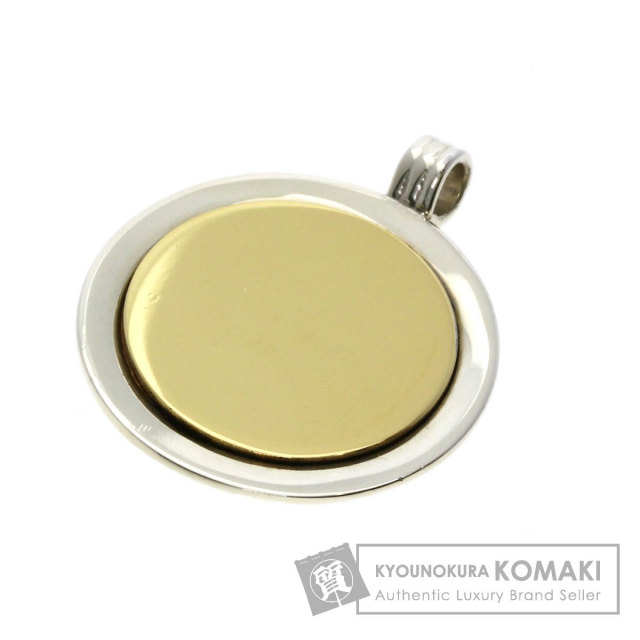 TIFFANY&Co. ティファニー サークル ペンダントトップ シルバー/K18YG
