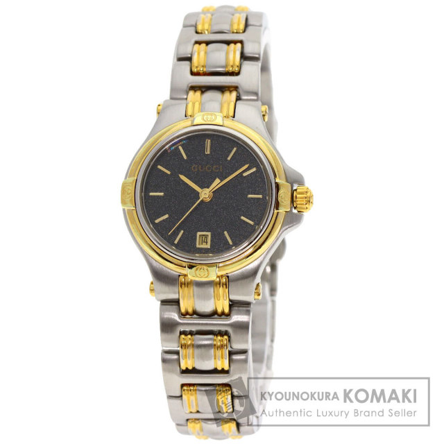 GUCCI グッチ 9040L ラウンドフェイス 腕時計 ステンレススチール  