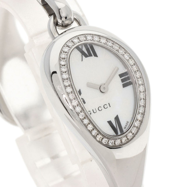 GUCCI グッチ 103 ホースビット ベゼル ダイヤモンド 腕時計 