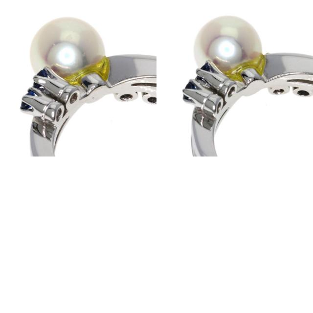 TASAKI タサキ アコヤパール 真珠 サファイア リング・指輪 K14  
