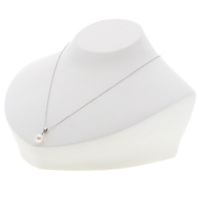 MIKIMOTO ミキモト アコヤパール 真珠 ネックレス K18ホワイトゴールド  
