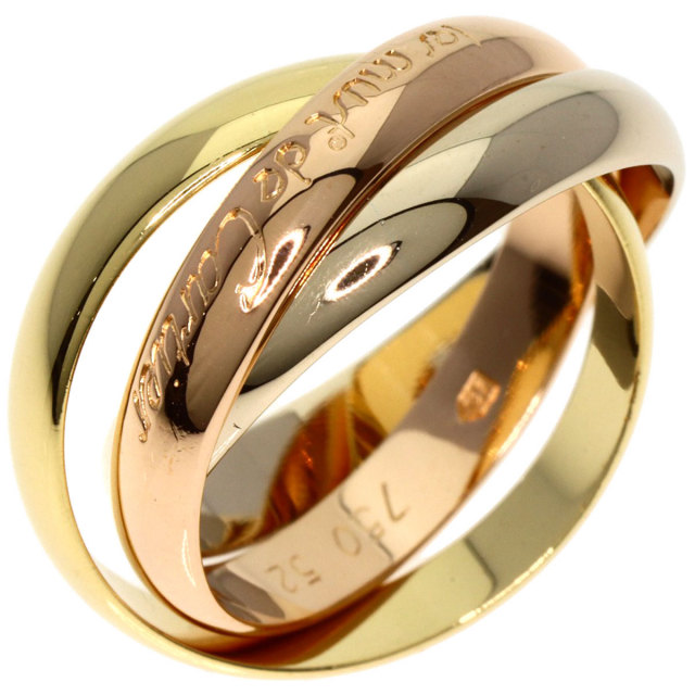 CARTIER カルティエ トリニティ #52 リング・指輪 K18イエローゴールド 