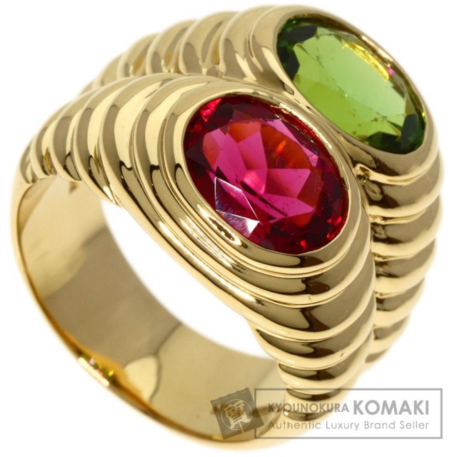 BVLGARI ブルガリ ドッピオ バチェラート トルマリン リング・指輪 K18 