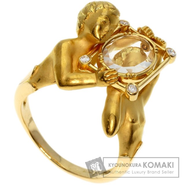 Carrera y Carrera カレライカレラ 天使モチーフ ダイヤモンド リング 