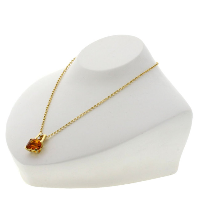 TASAKI タサキ シトリン ダイヤモンド ネックレス K18イエローゴールド 