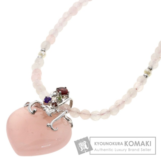 セレクトジュエリー ネックレス ローズクオーツ マルチカラー ストーン