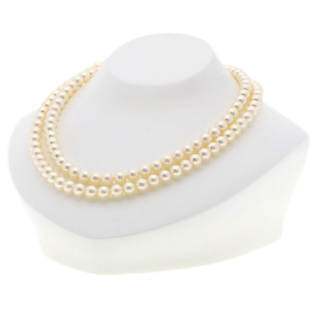 TASAKI タサキ アコヤパール 真珠 ロング ネックレス シルバー レディース 