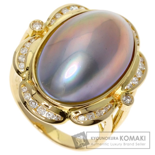 K18 マベパール ダイヤモンドリング