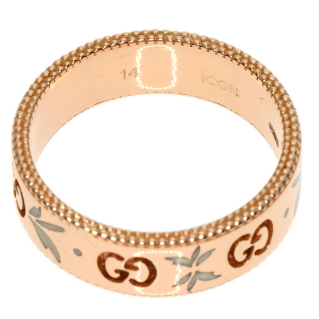 GUCCI グッチ アイコン ブルーム #14 リング・指輪 K18ピンクゴールド 