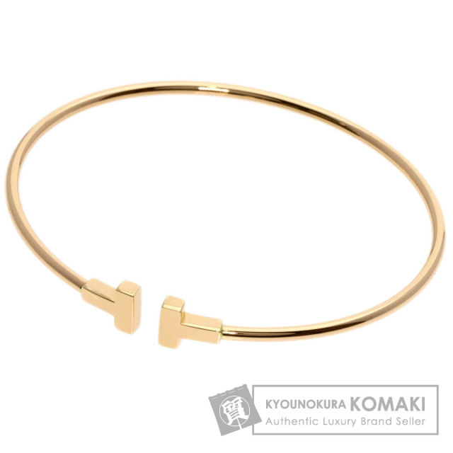 TIFFANY&Co. ティファニー T ナロー ワイヤー ブレスレット K18ピンク  