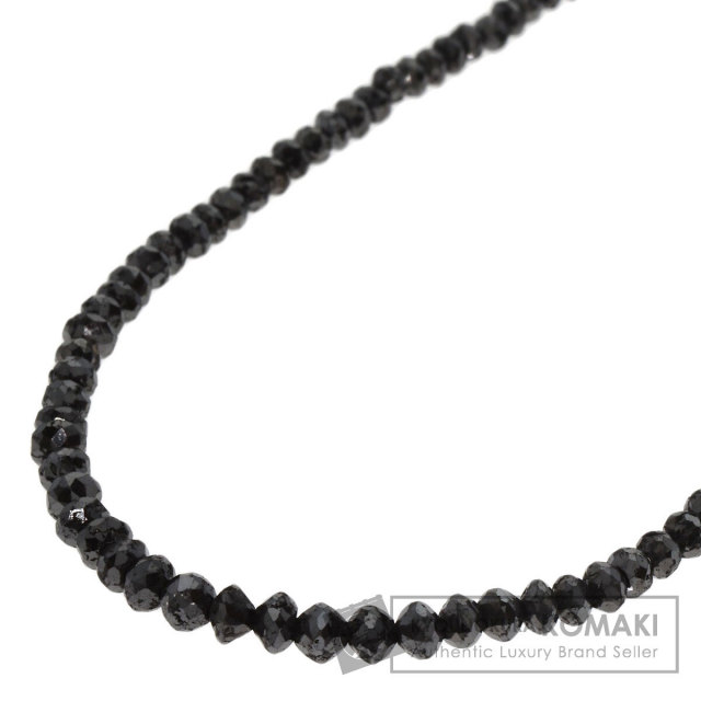 30ct ブラックダイヤモンド 磁気入り ネックレス K18イエローゴールド 