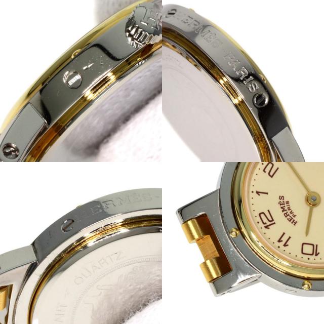 HERMES エルメス クリッパー 旧タイプ 腕時計 ステンレス