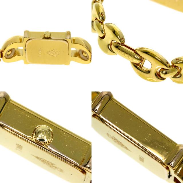 【希少】GUCCI グッチ 腕時計 1800Lゴールド スクエア GUCCI グッチ 1800L スクエアフェイス 腕時計 GP/GP レディース