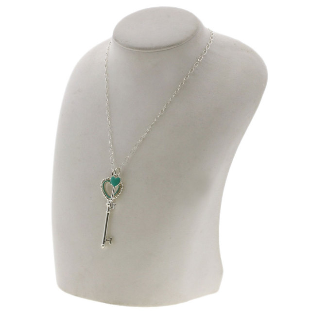TIFFANY&Co. ティファニー ハートキー エナメル ネックレス シルバー 