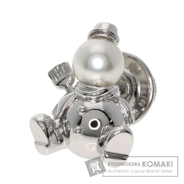 MIKIMOTO ドッグモチーフ タイタック タイピン 瑞々し K18YG メンズ 