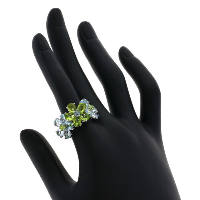 Ponte Vecchio ポンテヴェキオ ペリドット アクアマリン リング・指輪  