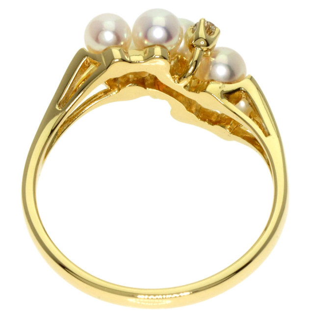 MIKIMOTO ミキモト ベビーパール 真珠 ダイヤモンド リング・指輪 K18