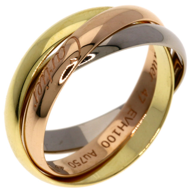 CARTIER カルティエ トリニティ SM #47 リング・指輪 K18イエロー