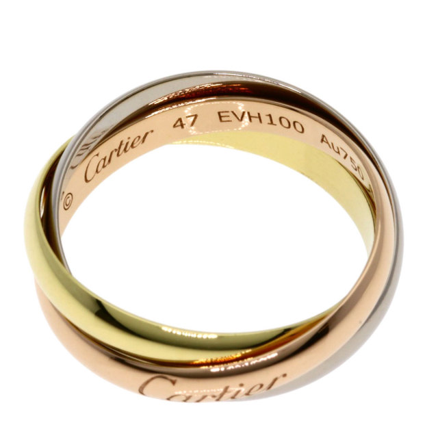 CARTIER カルティエ トリニティ SM #47 リング・指輪 K18イエロー