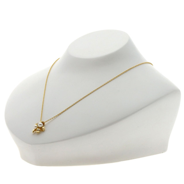 TASAKI タサキ アコヤパール 真珠 ダイヤモンド ネックレス K18  