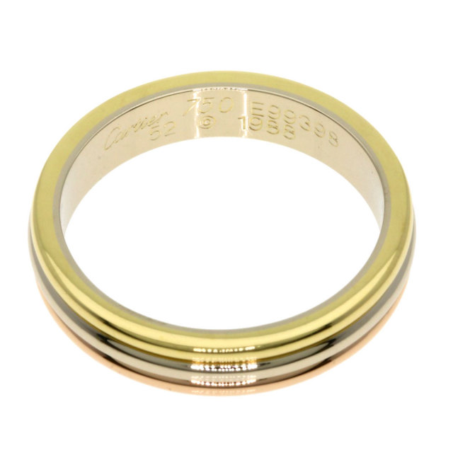 Cartier 18金ゴールドリング サイズ52　 8g CARTIER カルティエ スリーカラー #52 リング・指輪 K18イエロー