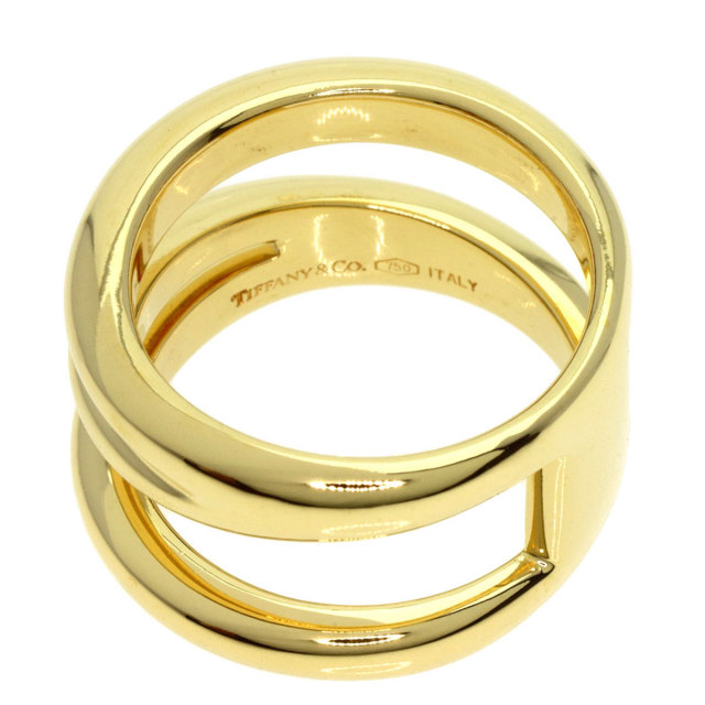 TIFFANY&Co. ティファニー ダイアゴナル リング・指輪 K18イエロー  