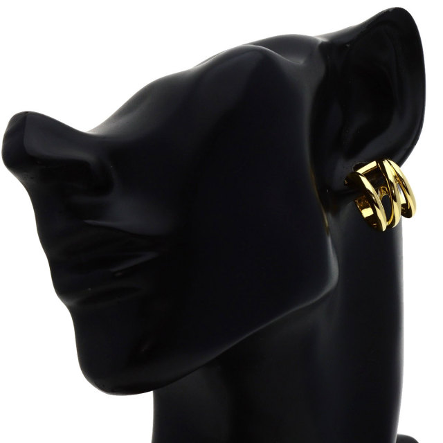 TIFFANY&Co. ティファニー ダイアゴナル ピアス K18イエローゴールド  