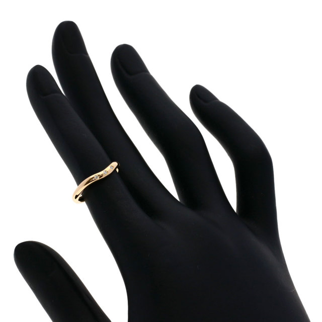 TIFFANY&Co. ティファニー カーブドバンド 3P ダイヤモンド リング 