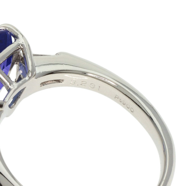 3.231ct タンザナイト ダイヤモンド リング・指輪 プラチナPT900 7.8g 