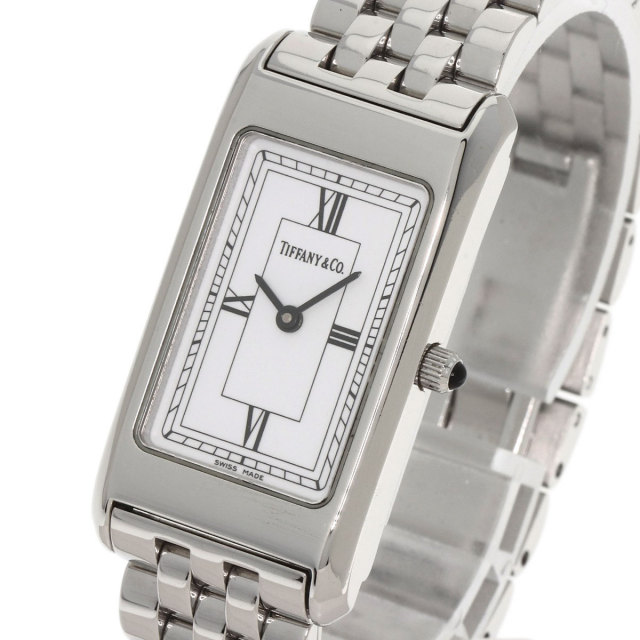 ティファニー クラシックスクエア W:20×H:35mm レディース 腕時計【A  