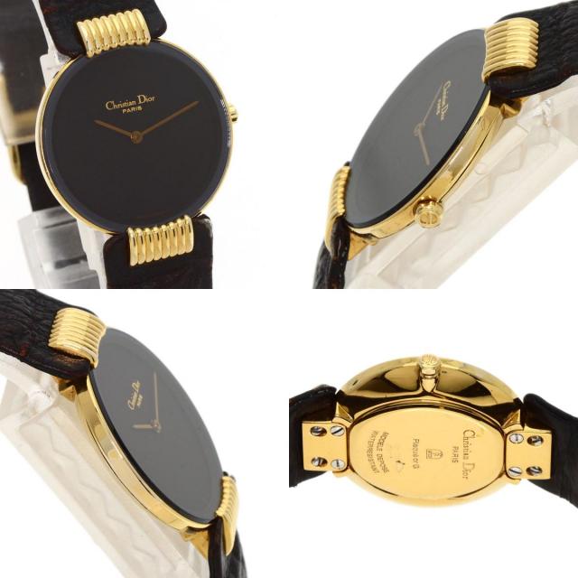 CHRISTIAN DIOR クリスチャンディオール 46.153 バキラ 腕時計 GP/革  