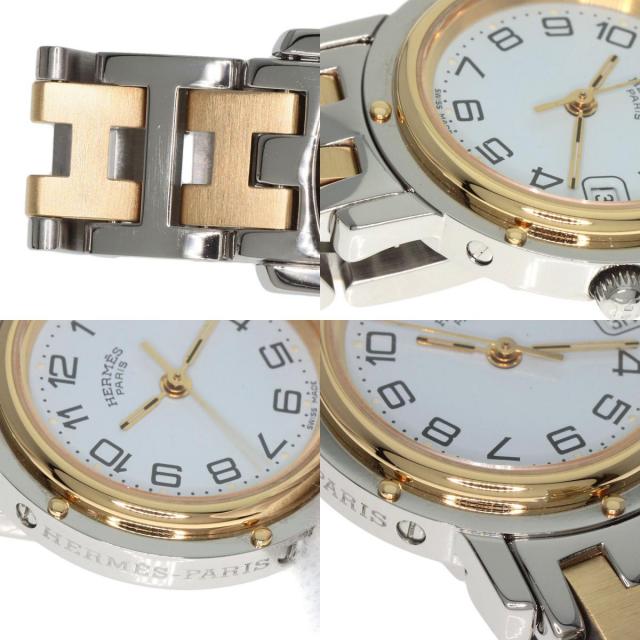 HERMES エルメス CL4.220 クリッパー 腕時計 GP/GPxSS レディース  
