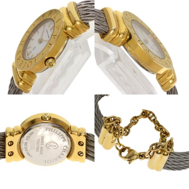 美品 シャリオール CHARRIOL サントロペ ラメ文字盤 腕時計 F966  