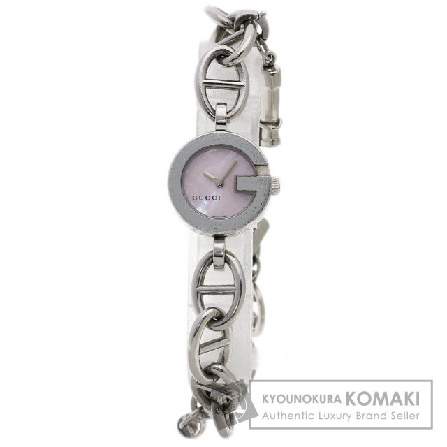 GUCCI グッチ 107 Gチャームブレス 腕時計 ステンレススチール/SS  