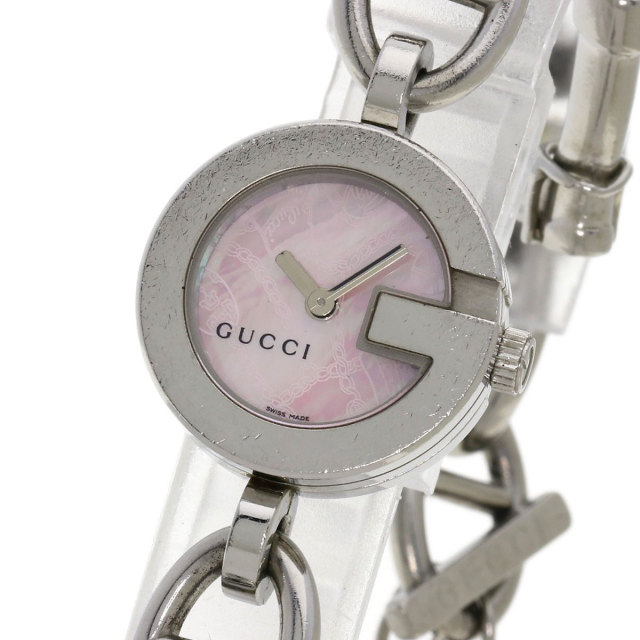 GUCCI グッチ 107 Gチャームブレス 腕時計 ステンレススチール/SS