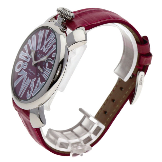 Gaga Milano ガガ・ミラノ 5084 マヌアーレ 46mm 腕時計 ステンレス 