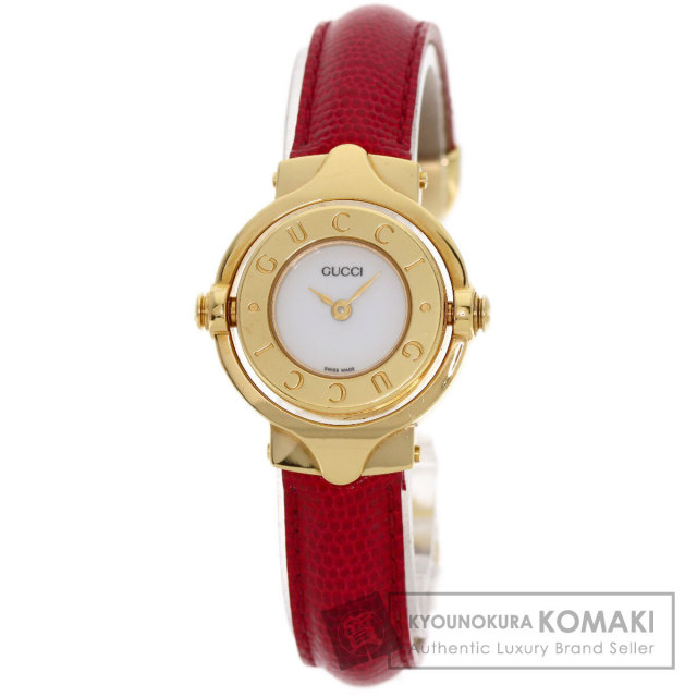 GUCCI グッチ GQ6600 リバーシブル 腕時計 GP/革 レディース