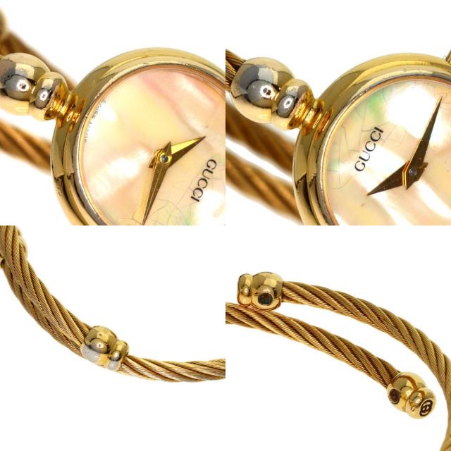 GUCCI グッチ 2700.2.L ワイヤー イエローシェル 腕時計 GP/GP  