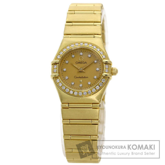 OMEGA オメガ コンステレーション ベゼルダイヤモンド 腕時計 K18  