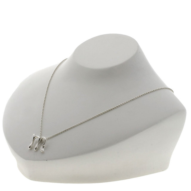 TIFFANY&Co. ティファニー レター M イニシャル ネックレス シルバー 