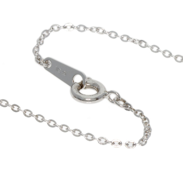 MIKIMOTO ミキモト クローバー パール 真珠 ネックレス シルバー/K18YG 
