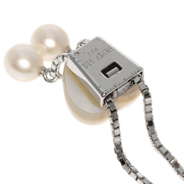 TASAKI タサキ ハートパール 真珠 ネックレス シルバー レディース 