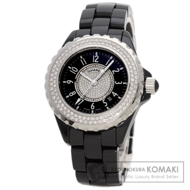 シャネル 腕時計 J12 33mm H1708 ベゼル センター ダイヤモンド