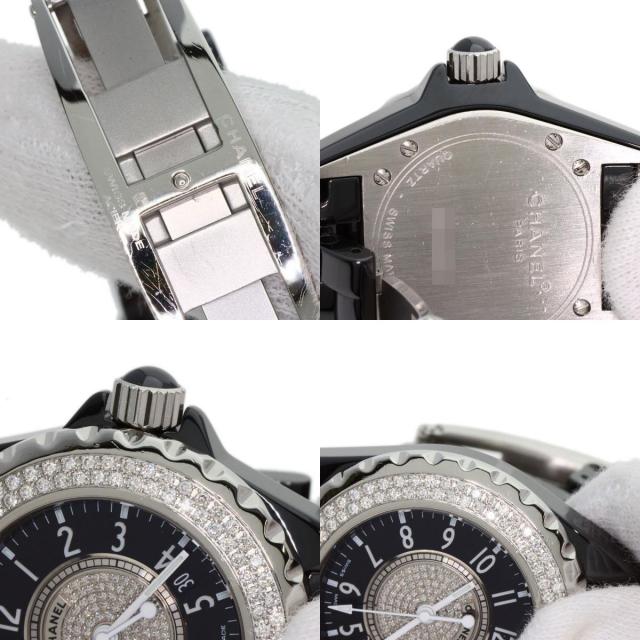 シャネル 腕時計 J12 33mm H1708 ベゼル センター ダイヤモンド