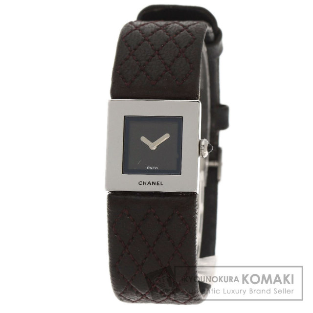 CHANEL シャネル マトラッセ 腕時計 ステンレススチール/革 レディース  