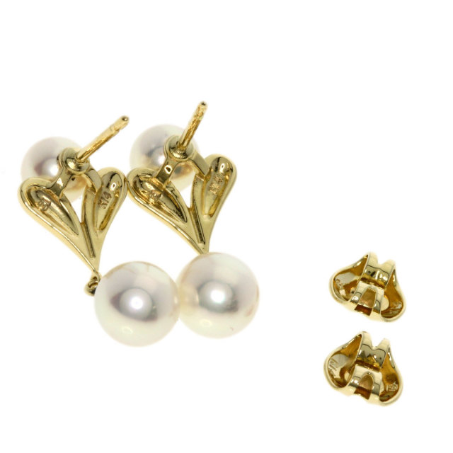 MIKIMOTO アコヤ　ピアス MIKIMOTO ミキモト ピンブローチ ピアス 2点セット アコヤパール